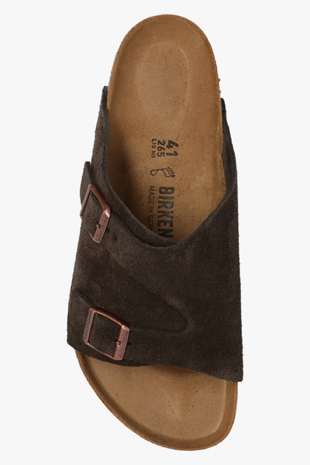 Birkenstock Zurich Soft Footbed In Mocha For Women | Suede